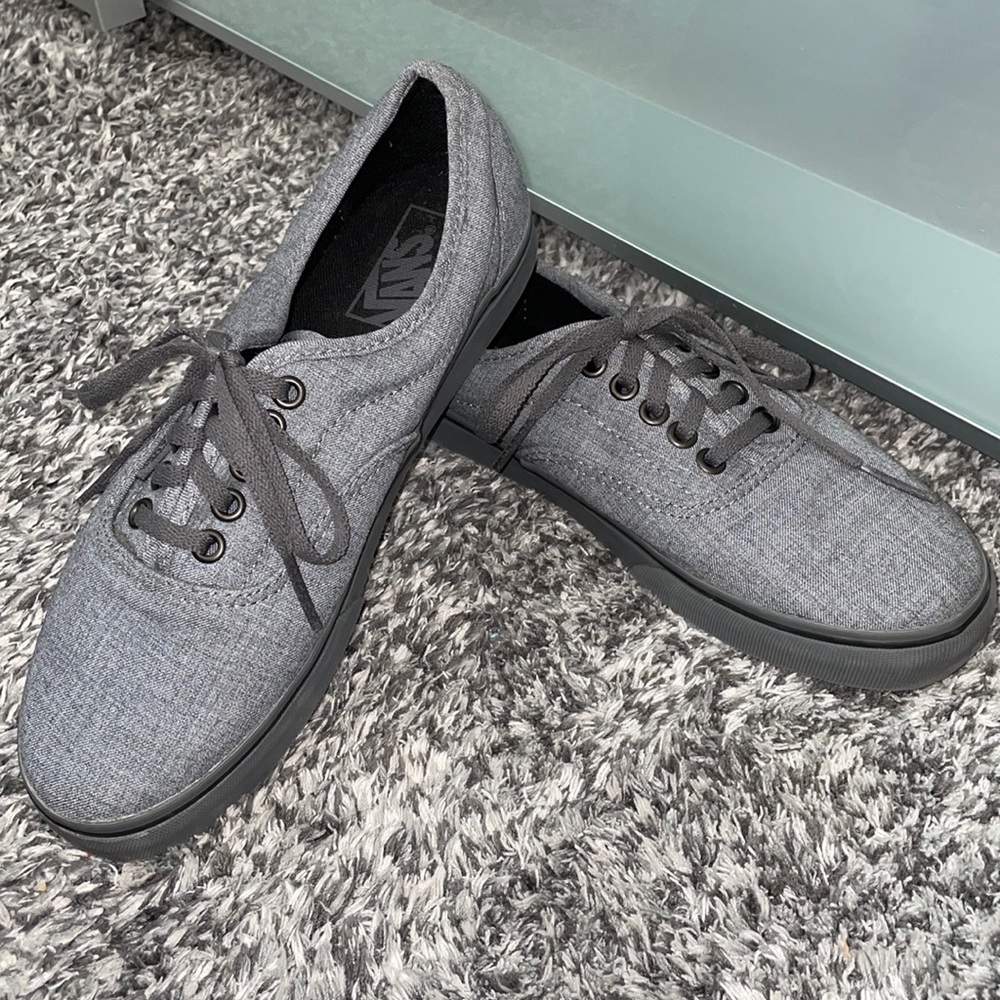 Vans Low Top Grey Lace Up.